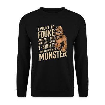 Fouke Monster Southern Sasquatch Cryptozoologie - Sweat-shirt Unisexe - noir - Devant - Alina (178cm) & Michal (187cm)