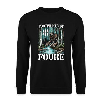 Monstre de Fouke Sasquatch du Sud Cryptozoologie - Sweat-shirt Unisexe - noir - Devant - Alina (178cm) & Michal (187cm)