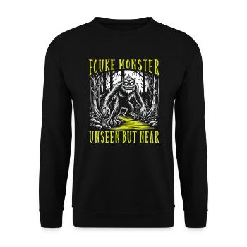 Monstre de Fouke Sasquatch du Sud Cryptozoologie - Sweat-shirt Unisexe - noir - Devant - Alina (178cm) & Michal (187cm)