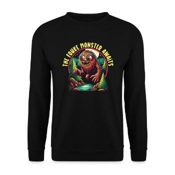 Monstre de Fouke Sasquatch du Sud Cryptozoologie - Sweat-shirt Unisexe - noir - Devant - Alina (178cm) & Michal (187cm)