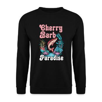 Poisson barbelé cerisier Poisson d'aquarium d'eau douce Aquariste - Sweat-shirt Unisexe - noir - Devant - Alina (178cm) & Michal (187cm)