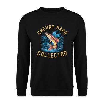 Cherry Barb Fish Freshwater Aquarium Fish Aquarist - Unisex Sweatshirt - black - Front - Alina (178cm) & Michal (187cm)