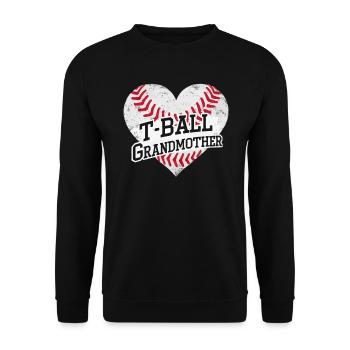 Baseball Grandma Grandmother Grandparents Day - Unisex Sweatshirt - black - Front - Alina (178cm) & Michal (187cm)