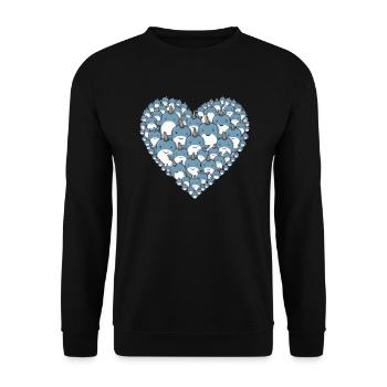 Amoureux du narval Licorne de l’animal marin Narval - Sweat-shirt Unisexe - noir - Devant - Alina (178cm) & Michal (187cm)