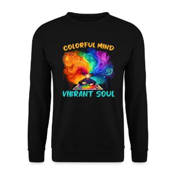 AuDHD Autismus ADHS Autistisches Spektrum Neurodiversität - Unisex Pullover - Schwarz - Vorne - Alina (178cm) & Michal (187cm)