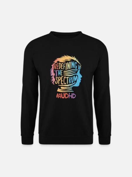AuDHD Autismus ADHS Autistisches Spektrum Neurodiversität - Unisex Pullover - Schwarz