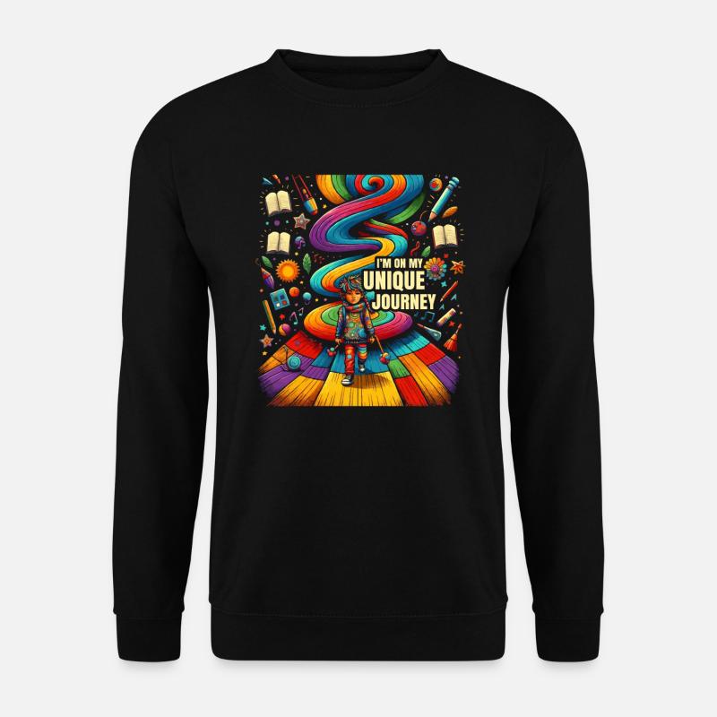 AuDHD Autismus ADHS Autistisches Spektrum Neurodiversität - Unisex Pullover - Schwarz