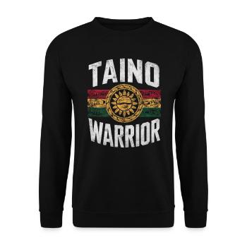 Taino-Indianer Puerto Rico Boricua Puerto-Ricaner - Unisex Pullover - Schwarz - Vorne - Alina (178cm) & Michal (187cm)