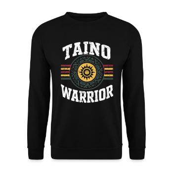Taino Indian Puerto Rico Boricua Puerto Rican - Unisex Sweatshirt - black - Front - Alina (178cm) & Michal (187cm)