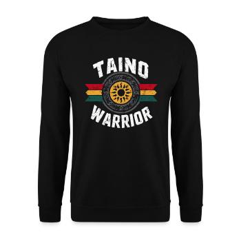 Taino-Indianer Puerto Rico Boricua Puerto-Ricaner - Unisex Pullover - Schwarz - Vorne - Alina (178cm) & Michal (187cm)