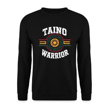 Taino-Indianer Puerto Rico Boricua Puerto-Ricaner - Unisex Pullover - Schwarz - Vorne - Alina (178cm) & Michal (187cm)