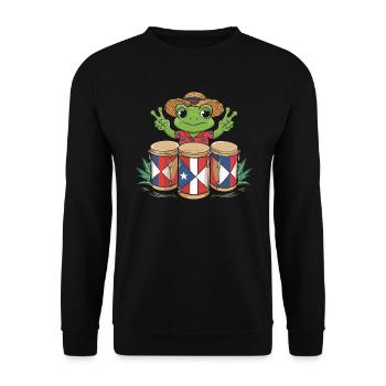 Taino Indian Puerto Rico Boricua Puerto Rican - Unisex Sweatshirt - black - Front - Alina (178cm) & Michal (187cm)
