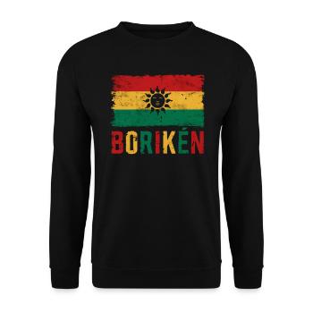 Taino-Indianer Puerto Rico Boricua Puerto-Ricaner - Unisex Pullover - Schwarz - Vorne - Alina (178cm) & Michal (187cm)