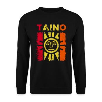 Taino-Indianer Puerto Rico Boricua Puerto-Ricaner - Unisex Pullover - Schwarz - Vorne - Alina (178cm) & Michal (187cm)