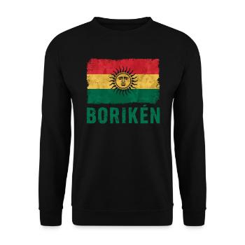 Taino-Indianer Puerto Rico Boricua Puerto-Ricaner - Unisex Pullover - Schwarz - Vorne - Alina (178cm) & Michal (187cm)
