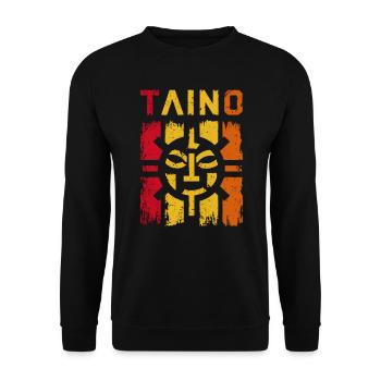 Taino-Indianer Puerto Rico Boricua Puerto-Ricaner - Unisex Pullover - Schwarz - Vorne - Alina (178cm) & Michal (187cm)