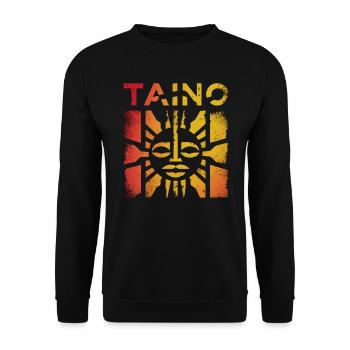 Taino Indianer Puerto Rico Boricua Puerto Ricaner - Unisex Pullover - Schwarz - Vorne - Alina (178cm) & Michal (187cm)
