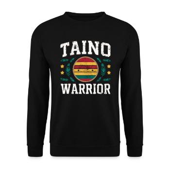 Taino-Indianer Puerto Rico Boricua Puerto-Ricaner - Unisex Pullover - Schwarz - Vorne - Alina (178cm) & Michal (187cm)
