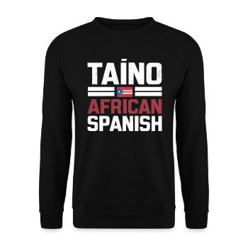 Taino-Indianer Puerto Rico Boricua Puerto-Ricaner - Unisex Pullover - Schwarz - Vorne - Alina (178cm) & Michal (187cm)