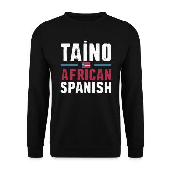 Taino Indian Puerto Rico Boricua Puerto Rican - Unisex Sweatshirt - black - Front - Alina (178cm) & Michal (187cm)