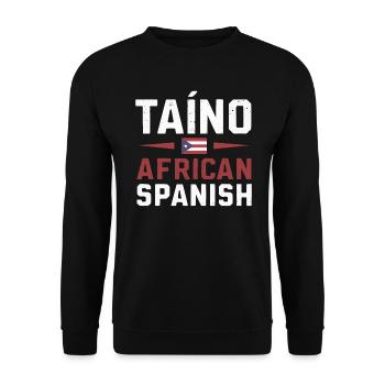 Taino-Indianer Puerto Rico Boricua Puerto-Ricaner - Unisex Pullover - Schwarz - Vorne - Alina (178cm) & Michal (187cm)