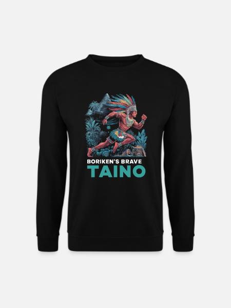 Taino Indiano Porto Rico Boricua Portoricano - Felpa unisex - nero