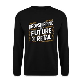 Dropshipping-Geschäft E-Commerce-Unternehmer - Unisex Pullover - Schwarz - Vorne - Alina (178cm) & Michal (187cm)