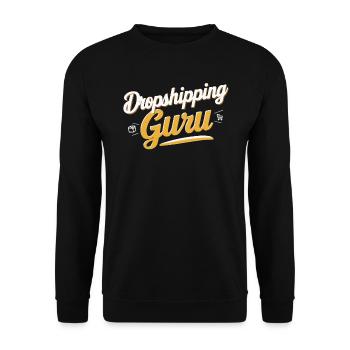 Dropshipping-Geschäft E-Commerce-Unternehmer - Unisex Pullover - Schwarz - Vorne - Alina (178cm) & Michal (187cm)