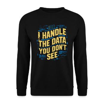 Backend-Entwickler Programmierung Softwareprogrammierer - Unisex Pullover - Schwarz - Vorne - Alina (178cm) & Michal (187cm)