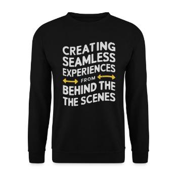 Backend-Entwickler Programmierung Softwareprogrammierer - Unisex Pullover - Schwarz - Vorne - Alina (178cm) & Michal (187cm)