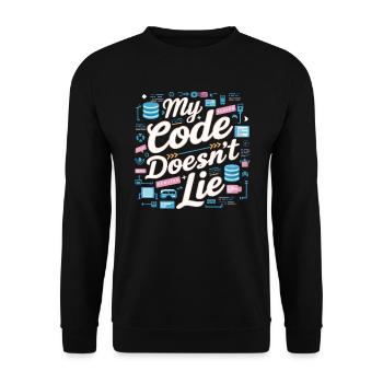 Backend-Entwickler Programmierung Softwareprogrammierer - Unisex Pullover - Schwarz - Vorne - Alina (178cm) & Michal (187cm)