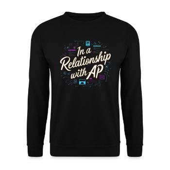 Programmeur logiciel de programmation backend - Sweat-shirt Unisexe - noir - Devant - Alina (178cm) & Michal (187cm)