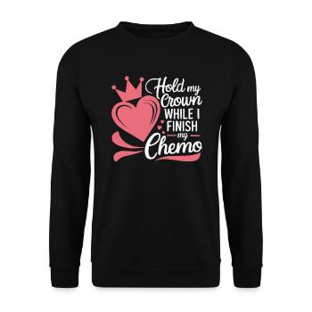 Mois de la sensibilisation au cancer du sein Pink Ribbon Chemo - Sweat-shirt Unisexe - noir - Devant - Alina (178cm) & Michal (187cm)