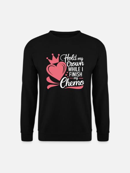 Brustkrebs-Bewusstseinsmonat Pink Ribbon Chemo - Unisex Pullover - Schwarz