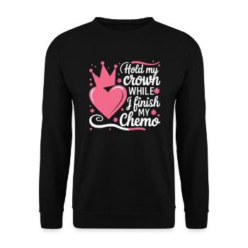 Mois de la sensibilisation au cancer du sein Pink Ribbon Chemo - Sweat-shirt Unisexe - noir - Devant - Alina (178cm) & Michal (187cm)