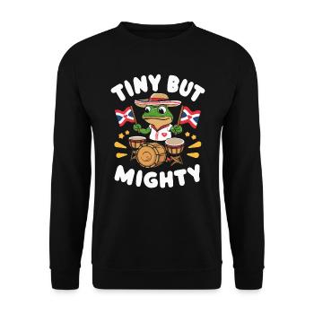 Coqui Frog Puerto Rico Pride Boricua Puerto Rican - Unisex Sweatshirt - black - Front - Alina (178cm) & Michal (187cm)