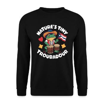 Coqui Grenouille Porto Rico Pride Boricua Portoricain - Sweat-shirt Unisexe - noir - Devant - Alina (178cm) & Michal (187cm)