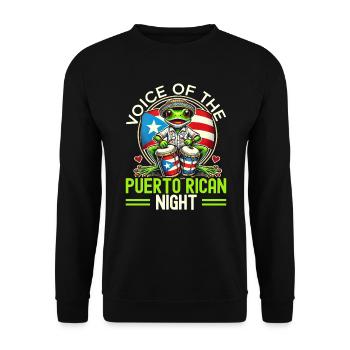 Coqui Grenouille Porto Rico Pride Boricua Portoricain - Sweat-shirt Unisexe - noir - Devant - Alina (178cm) & Michal (187cm)