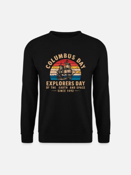 Kolumbus-Tag Christoph Kolumbus Italienisch Amerikanisch - Unisex Pullover - Schwarz