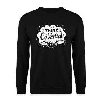 Cosmic Energy Life Energy Universal Force - Unisex Sweatshirt - black - Front - Alina (178cm) & Michal (187cm)