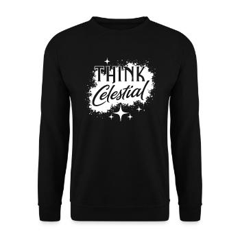 Cosmic Energy Life Energy Universal Force - Unisex Sweatshirt - black - Front - Alina (178cm) & Michal (187cm)