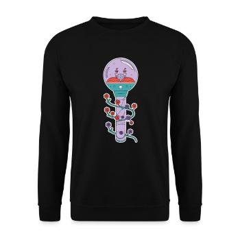 K-Pop Korean Pop Music South Korea Kpop Lightstick - Unisex Sweatshirt - black - Front - Alina (178cm) & Michal (187cm)