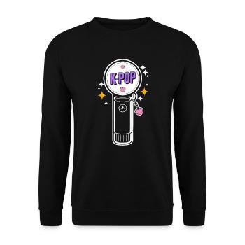 K-Pop Korean Pop Music South Korea Kpop Lightstick - Unisex Sweatshirt - black - Front - Alina (178cm) & Michal (187cm)