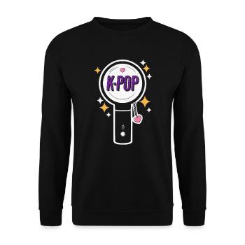 K-Pop Musique pop coréenne Corée du Sud Kpop Lightstick - Sweat-shirt Unisexe - noir - Devant - Alina (178cm) & Michal (187cm)