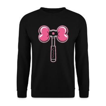 K-Pop Korean Pop Music South Korea Kpop Lightstick - Unisex Sweatshirt - black - Front - Alina (178cm) & Michal (187cm)