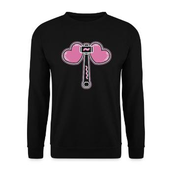 K-Pop Korean Pop Music South Korea Kpop Lightstick - Unisex Sweatshirt - black - Front - Alina (178cm) & Michal (187cm)