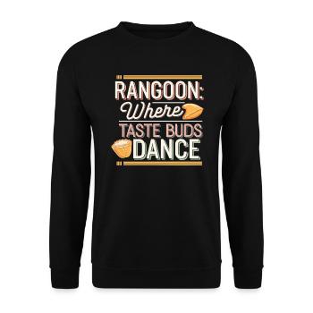Crab Rangoon Lover American Chinese Sea Food - Unisex Sweatshirt - black - Front - Alina (178cm) & Michal (187cm)