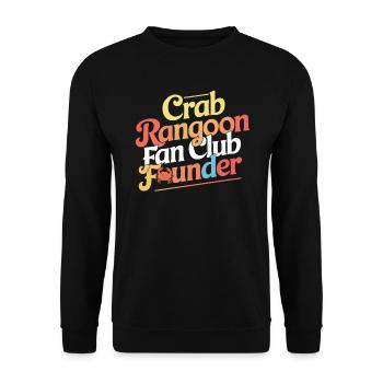 Krabben Rangun Liebhaber Amerikanisch Chinesisch Meeresfrüchte - Unisex Pullover - Schwarz - Vorne - Alina (178cm) & Michal (187cm)