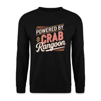 Krabben Rangun Liebhaber Amerikanisch Chinesisch Meeresfrüchte - Unisex Pullover - Schwarz - Vorne - Alina (178cm) & Michal (187cm)