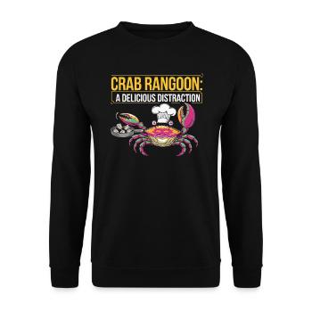 Krabben Rangun Liebhaber Amerikanisch Chinesisch Meeresfrüchte - Unisex Pullover - Schwarz - Vorne - Alina (178cm) & Michal (187cm)